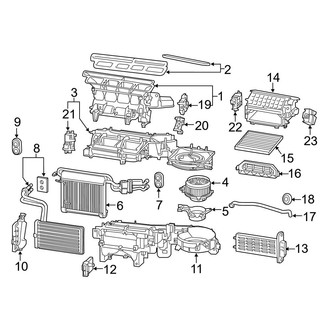 Toyota OE - Air Conditioner & Heater - Evaporator & Heater Components