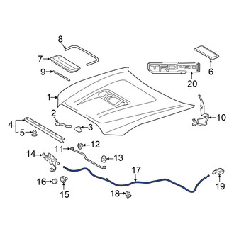 Toyota OE - Front Hood Release Cable