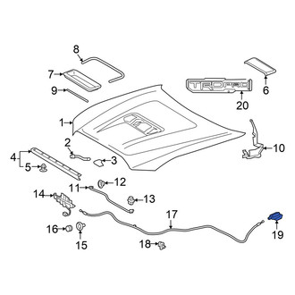 Toyota OE - Front Hood Release Handle
