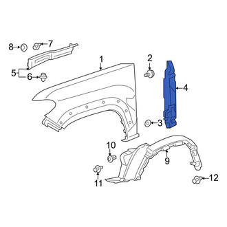 Toyota OE - Front Right Fender Insulator