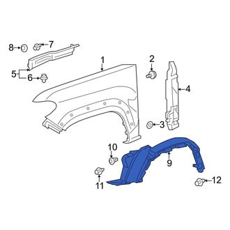 Toyota OE - Front Left Fender Splash Shield