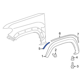 Toyota OE - Front Wheel Arch Flare Gasket