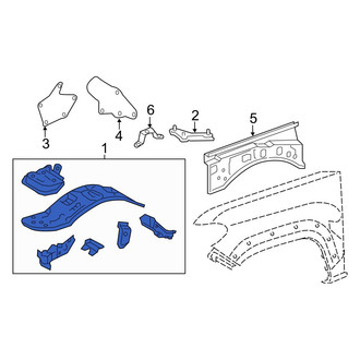 Toyota OE - Front Left Fender Apron Assembly