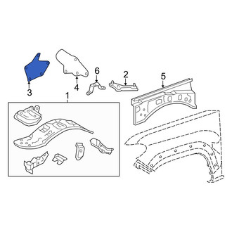 Toyota OE - Right Fender Apron Seal