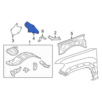 Toyota OE - Lower Fender Apron Seal