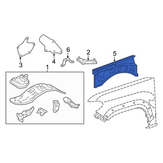 Toyota OE - Front Left Fender Rail
