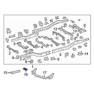 Toyota OE - Frame Crossmember Bracket