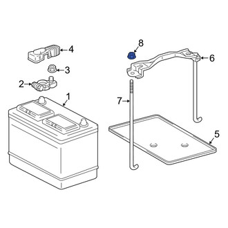 Toyota OE - Battery Hold Down Nut