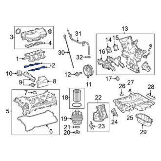 Toyota OE - Lower Engine Intake Manifold Gasket