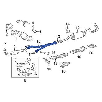 Toyota OE - Exhaust Crossover Pipe