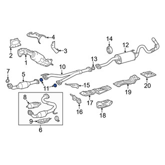Toyota OE - Right Exhaust Pipe Seal
