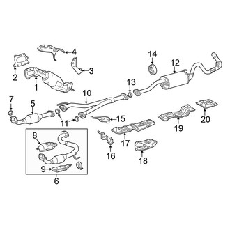 Toyota OE - Exhaust System - Exhaust Components (3.5L)