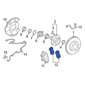 Toyota OE - Front Disc Brake Pad Set