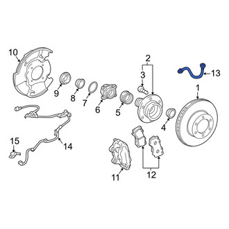 Toyota OE - Front Brake Hydraulic Hose