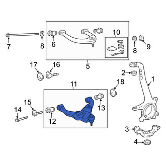 Toyota OE - Front Left Lower Suspension Control Arm