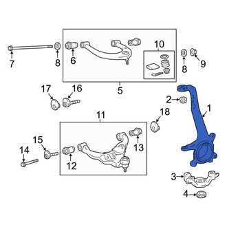 Toyota OE - Front Left Steering Knuckle