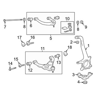 Toyota OE - Front Suspension - Suspension Components (RWD)