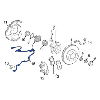 Toyota OE - Front Left ABS Wheel Speed Sensor Wiring Harness