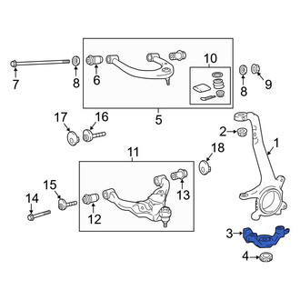 Toyota OE - Front Right Suspension Control Arm Bracket