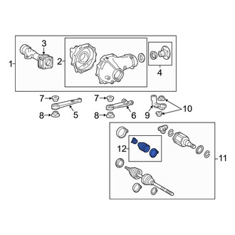 Toyota OE - Front Outer CV Joint Boot Kit