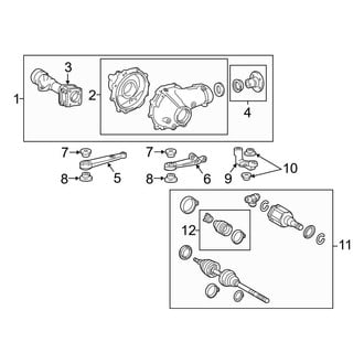 Toyota OE - Front Suspension - Carrier & Front Axles (Limited / SR / SR5 / TRD Off-Road / TRD Sport 4WD)