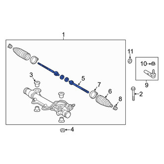 Toyota OE - Inner Steering Tie Rod End