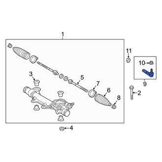 Toyota OE - Inner Steering Tie Rod End