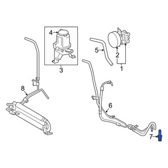 Toyota OE - Front Power Steering Hose Adapter