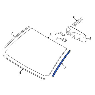 Toyota OE - Front Left Windshield Molding