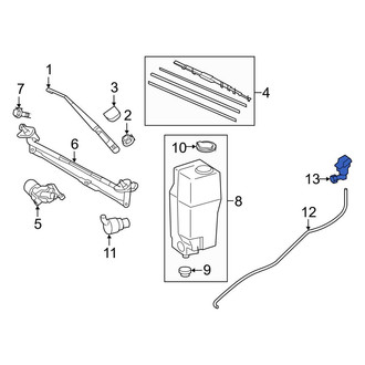 Toyota OE - Front Windshield Washer Nozzle