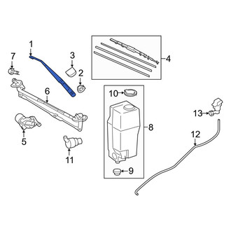 Toyota OE - Left Wiper Arm