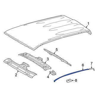 Toyota OE - Front Left Roof Drip Molding