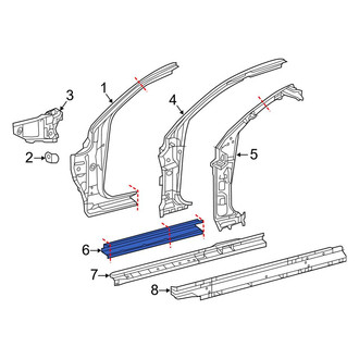 Toyota OE - Right Outer Rocker Panel