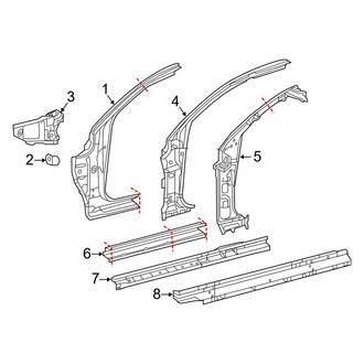 Toyota OE - Cab - Hinge Pillar (Access Cab)