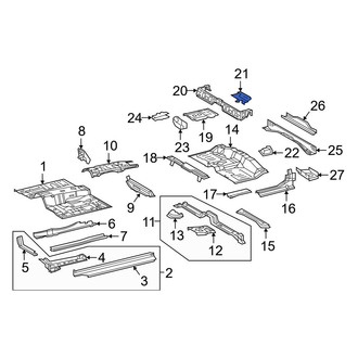Toyota OE - Rear Left Floor Reinforcement End Cap