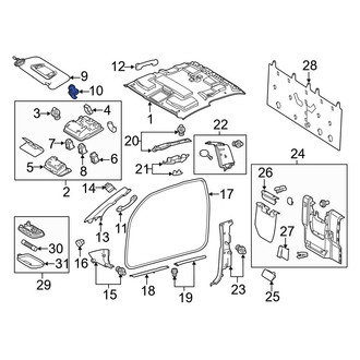 Toyota OE - Sun Visor Holder