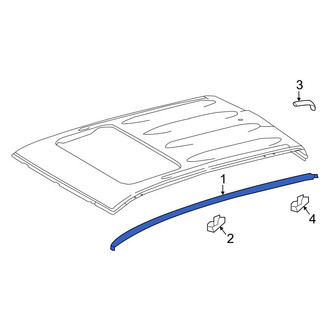 Toyota OE - Front Left Roof Drip Molding