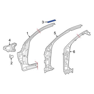 Toyota OE - Door Pillar Post Seal