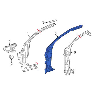 Toyota OE - Left Body A-Pillar Reinforcement