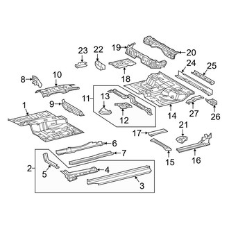 Toyota OE - Cab - Floor (Double Cab)