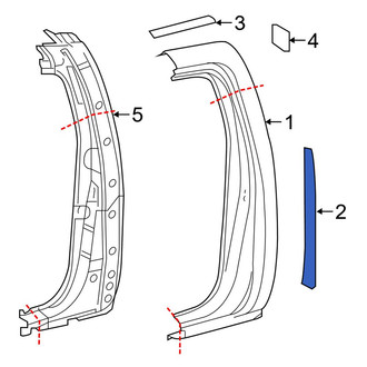 Toyota OE - Right Side Body Trim Protector