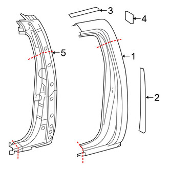 Toyota OE - Cab - Side Panel & Components (Limited / SR / SR5 / TRD Off-Road / TRD Pro / TRD Sport Double Cab)