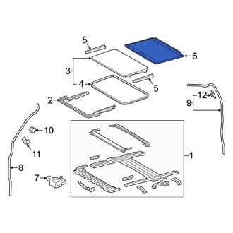 Toyota OE - Sunroof Cover