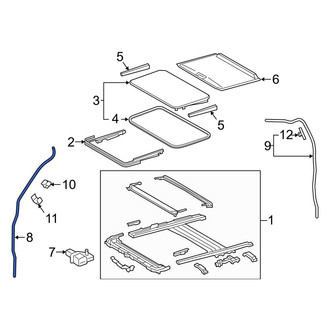 Toyota OE - Front Sunroof Drain Hose