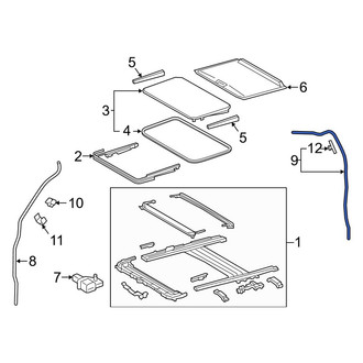 Toyota OE - Rear Left Sunroof Drain Hose