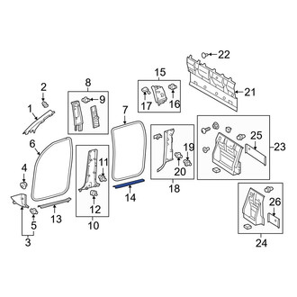 Toyota OE - Rear Left Door Sill Plate