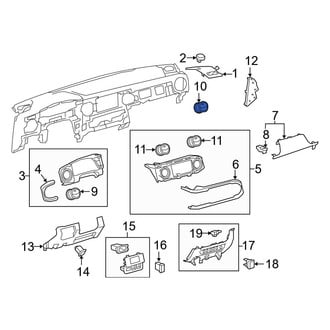 Toyota OE - Left Dashboard Air Vent