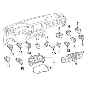 Toyota OE - Instrument Panel - Cluster & Switches