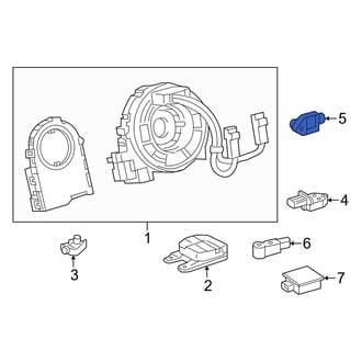 Toyota OE - Rear Air Bag Impact Sensor
