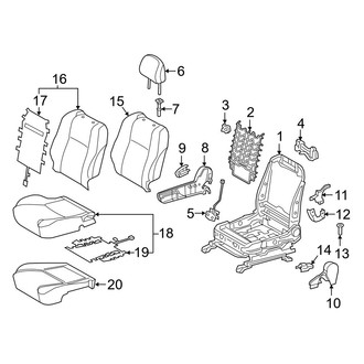 Toyota OE - Seats & Tracks - Passenger Seat Components